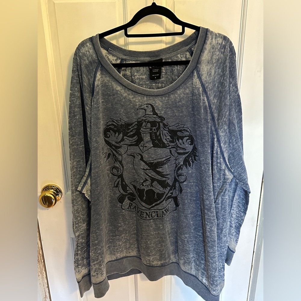 Torrid Harry Potter Ravenclaw Distressed Sweatshirt - size 6